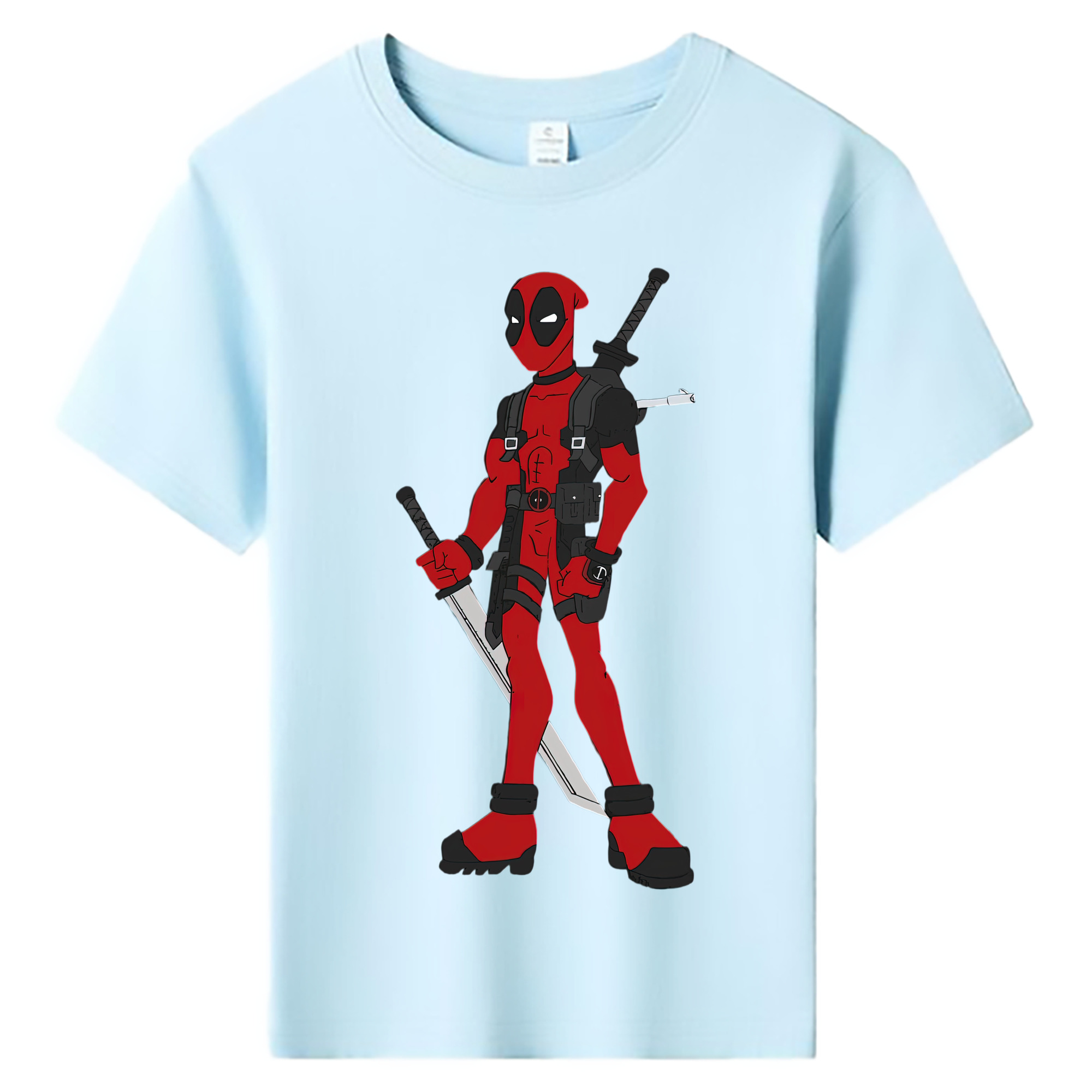 （画像用） Deadpool デッドプール 綿100％キッズTシャツ（フロントプリント）